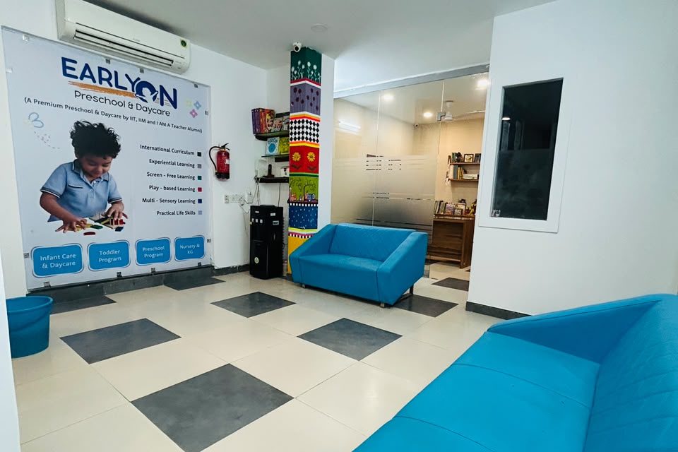 The bright entrance area at CureAble – EarlyOn in Sector 23, Dwarka.